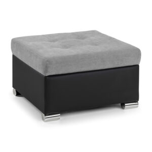 Malvi Footstool Black/Grey