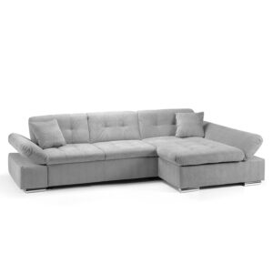Malvi Right Hand Facing Corner Grey