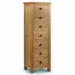 Marlborough Oak 7 Drawer Narrow Chest (JB)