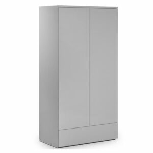 Monaco 2 Door Combination Wardrobe - Grey High Gloss (JB)