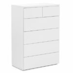 Monaco 4+2 Drawer Chest - White High Gloss (JB)