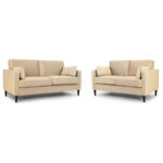 Munich 3 + 2 Set Plush Beige
