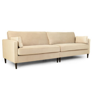 Munich 4 Seater Plush Beige