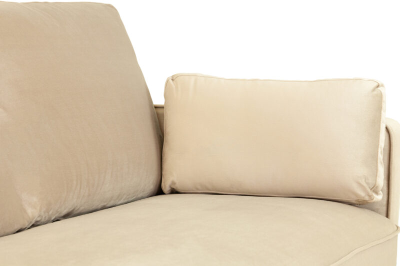 Munich 4 Seater Plush Beige - Image 2