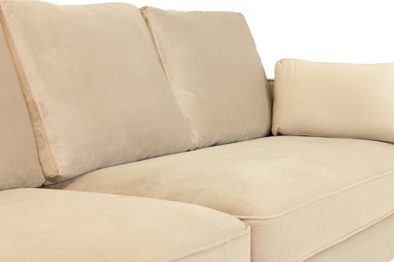 Munich 4 Seater Plush Beige - Image 3