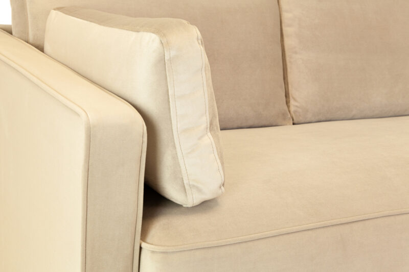 Munich 4 Seater Plush Beige - Image 4