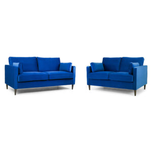Munich 3 + 2 Set Plush Blue
