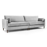Munich 4 Seater Sofa Plush Grey