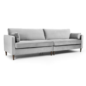 Munich 4 Seater Sofa Plush Grey