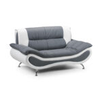 Napoli 2 Seater Sofa Grey/White