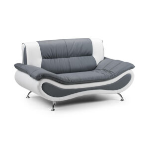 Napoli 2 Seater Sofa Grey/White