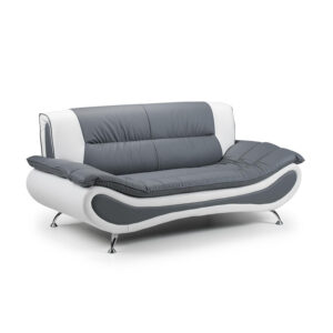 Napoli 3 Seater Sofa Grey/White