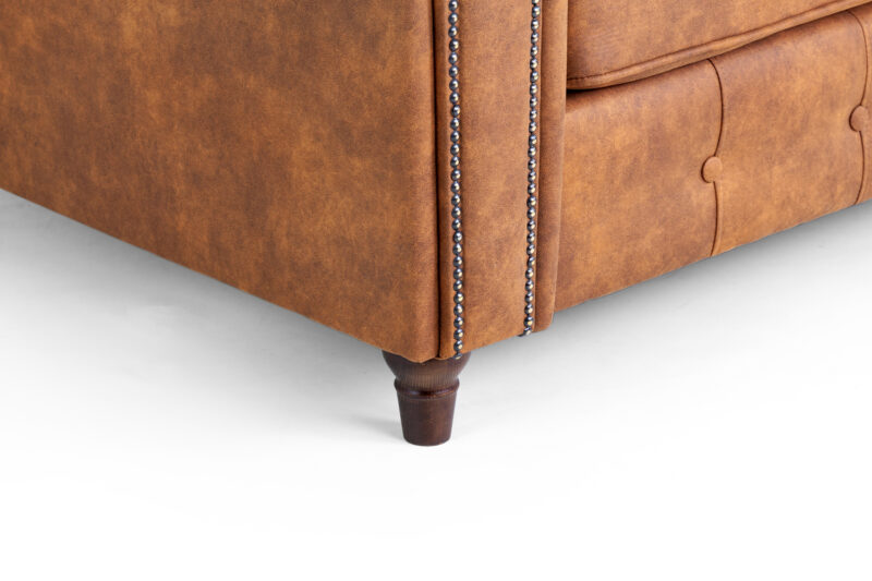 Oakland Footstool Tan - Image 4