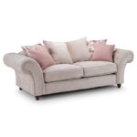 Roma Chesterfield 3 Seater Sofa Beige