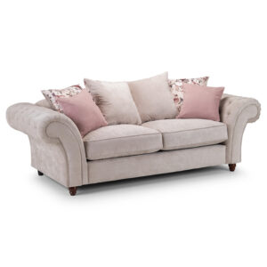 Roma Chesterfield 3 Seater Sofa Beige