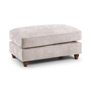 Roma Chesterfield Footstool Beige