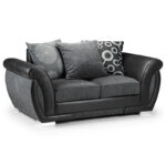 Shannon 2 Seater Sofa Black/Grey