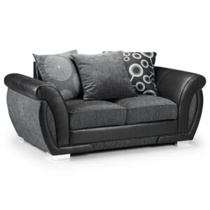Shannon 2 Seater Sofa Black/Grey