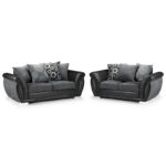 Shannon 3 + 2 Set Black/Grey