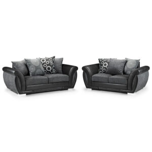 Shannon 3 + 2 Set Black/Grey