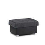 Shannon Footstool Black/Grey