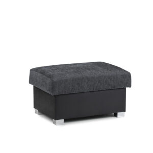 Shannon Footstool Black/Grey