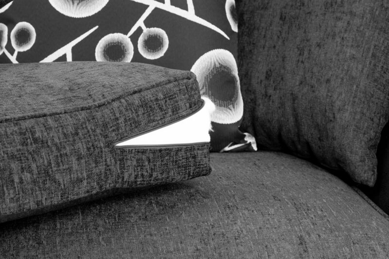 Shannon Footstool Black/Grey - Image 3