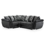 Shannon Left Hand Facing Corner Black/Grey