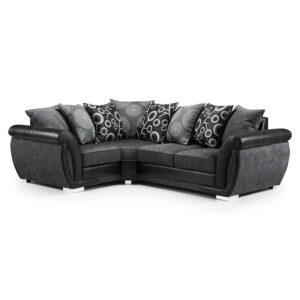 Shannon Left Hand Facing Corner Black/Grey