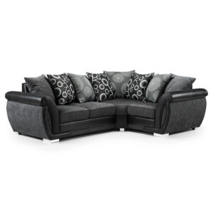 Shannon Right Hand Facing Corner Black/Grey