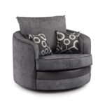Shannon Swivel Chair Black/Grey
