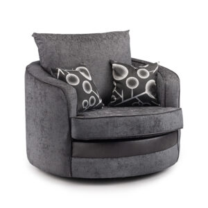 Shannon Swivel Chair Black/Grey
