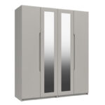 Sonata Tall 4 Door Wardrobe with 2 Mirrors