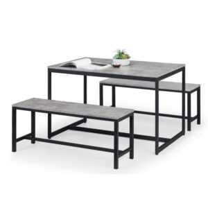 Staten 4 Seater Bench Dining Set