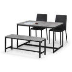 Staten & Jazz 4 Seater Dining Set (2 Jazz Chairs & Staten Bench)