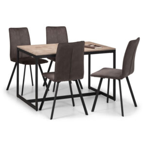 Tribeca 4 Seater Dining Set - Sonoma Oak