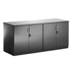 High Gloss 1600mm Credenza Twin Cupboard