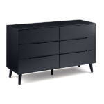 Alicia 6 Drawer Wide Chest - Anthracite