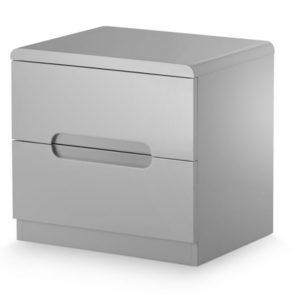 Manhattan 2 Drawer Bedside - Grey