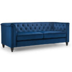 Sandringham 3 Seater Sofa - Blue Velvet