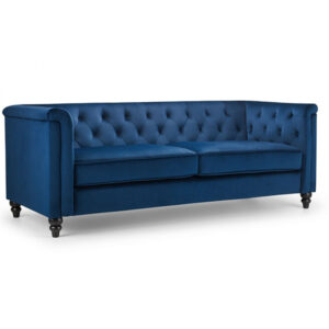 Sandringham 3 Seater Sofa - Blue Velvet