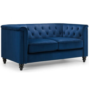 Sandringham 2 Seater Sofa - Blue Velvet