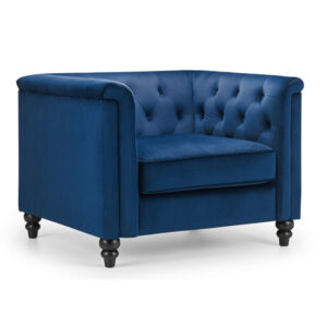 Sandringham Chair - Blue Velvet