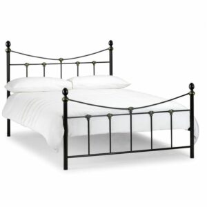 Rebecca Bed - Satin Black / Antique Gold (JB)