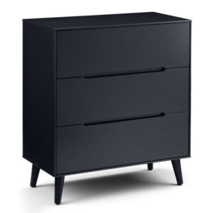 Alicia 3 Drawer Chest - Anthracite