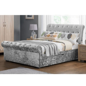 Verona 2 Drawer Storage Bed - Silver (JB)