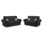 Verona Fullback 3 + 2 Set Black