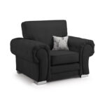 Verona Fullback Armchair Black