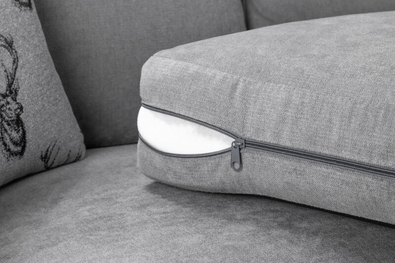Verona Fullback 3 Seater Sofa Grey - Image 4