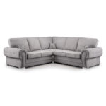 Verona Fullback Large Corner Sofa Grey
